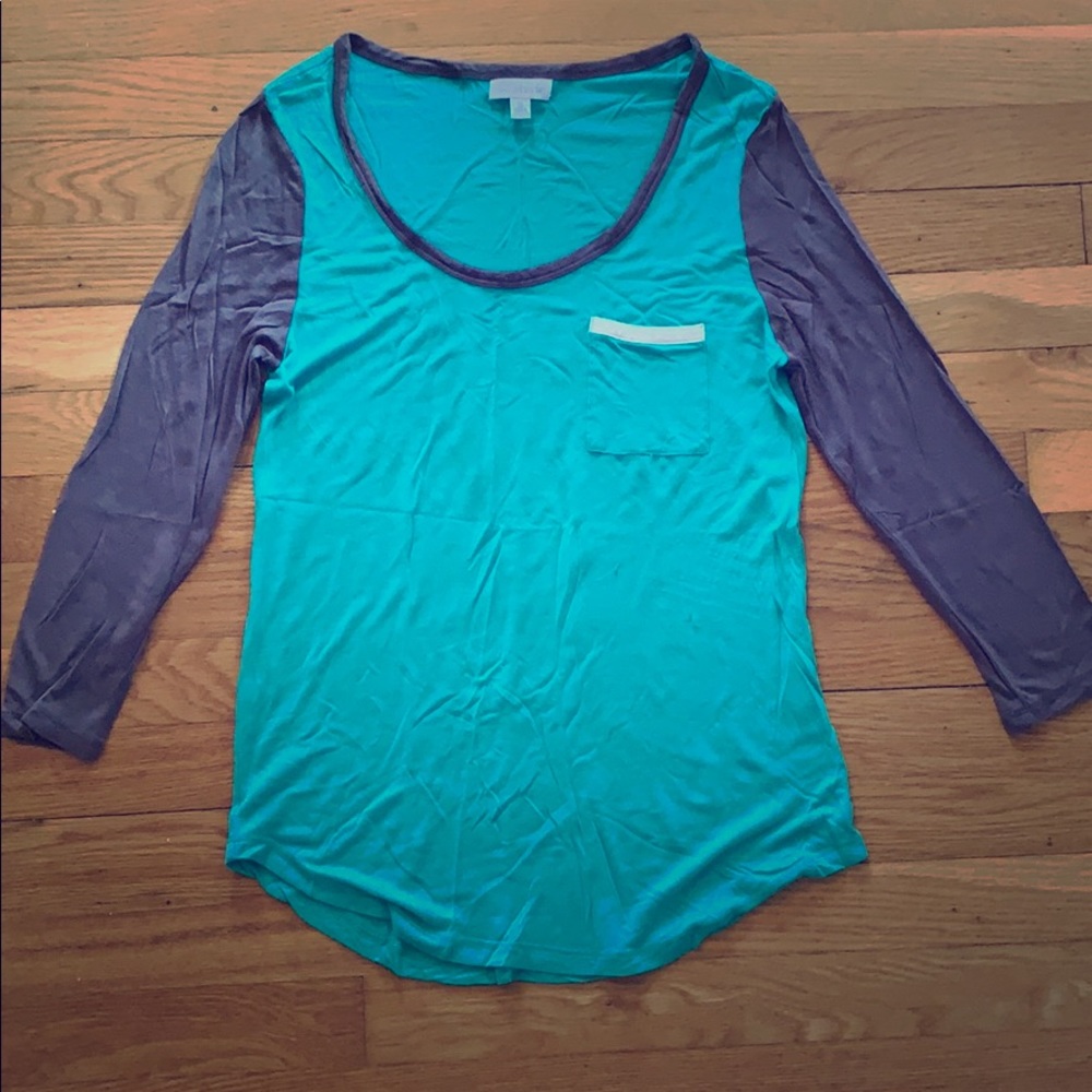 Charming Charlie 3/4 baseball tee! Size small.